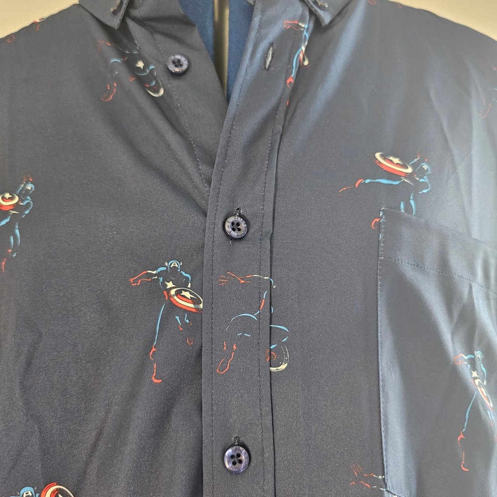 RSVLTS‎ xl Captain America patriotic nwot marvel - Picture 2 of 7